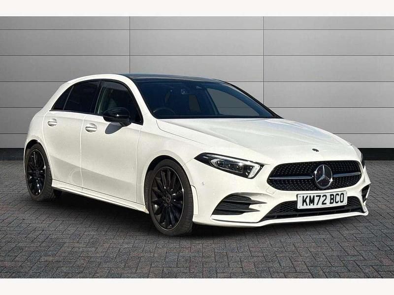 Polar white Used 2022 Mercedes A180 AMG Line Premium Plus Hatchback | £23,990 (Expensive) - Image 1/4