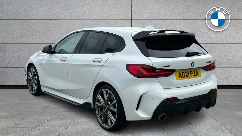 Used BMW M135 Shadowline 302 HP (222 kW) 2021 White Hatchback