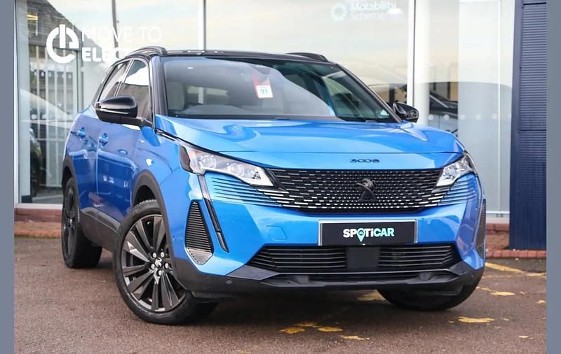 Blue Used 2021 Peugeot 3008 GT SUV | £17,124 (Fair price) - Image 1/3
