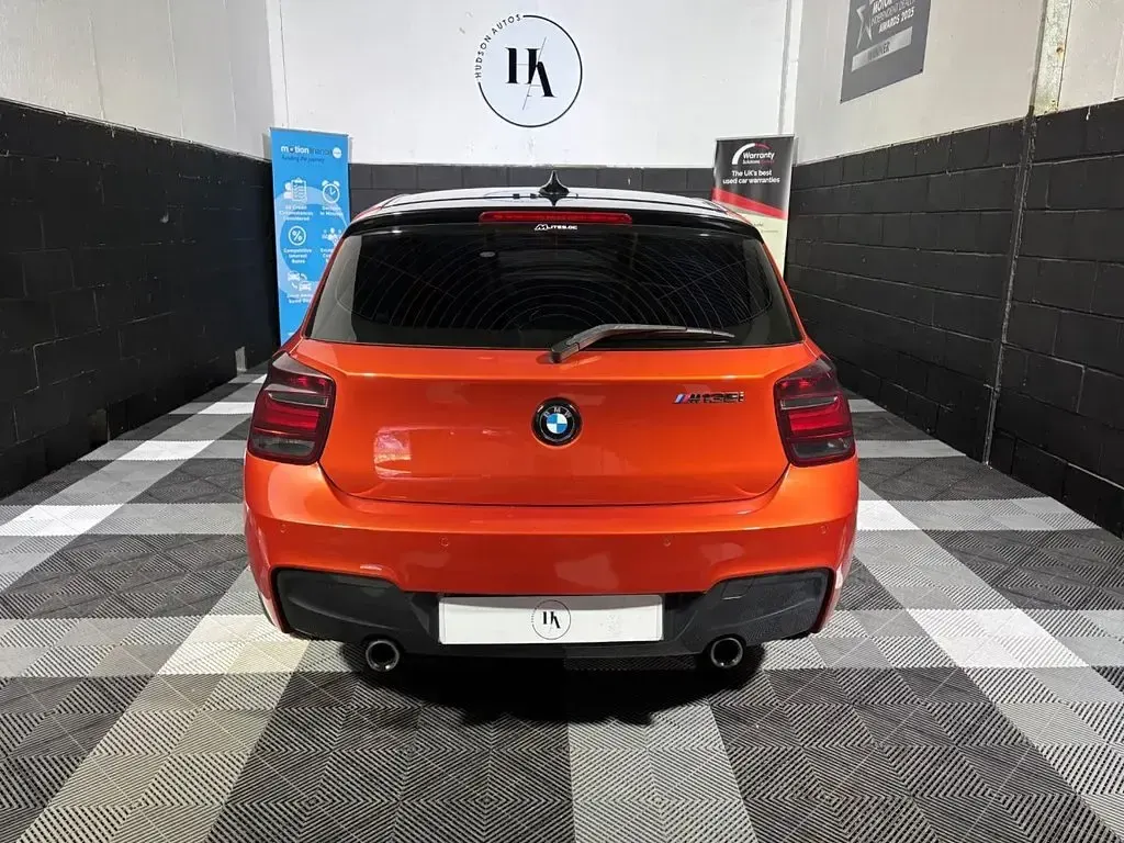Used BMW M135 Impressive 320 HP (235 kW) 2014 Orange Hatchback