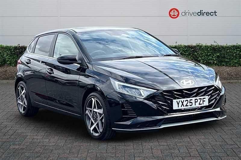 Pearl phantom black New 2025 Hyundai i20 Ultimate Hatchback | £19,850 (Super price) - Image 1/4