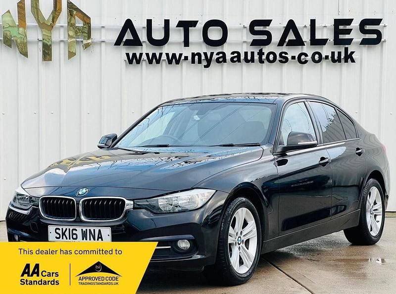 Black Used 2016 BMW 320 Sport Line Sedan | £9,999 (Good price) - Image 1/4