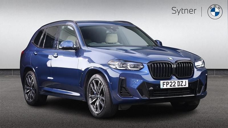 Blue Used 2022 BMW X3 M Sport SUV | £30,000 (Good price) - Image 1/4