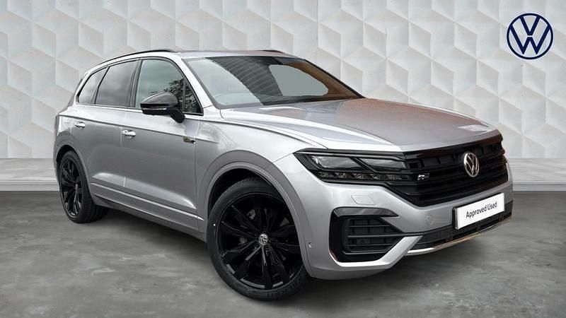 Silver Used 2020 VW Touareg Black Edition SUV | £36,563 (Fair price) - Image 1/4
