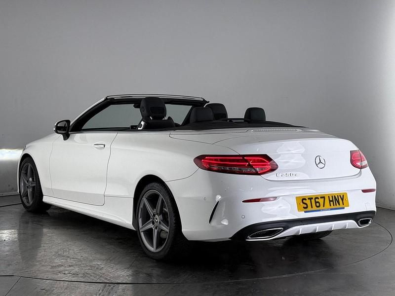 Used Mercedes C250 AMG line 2017 White Cabriolet