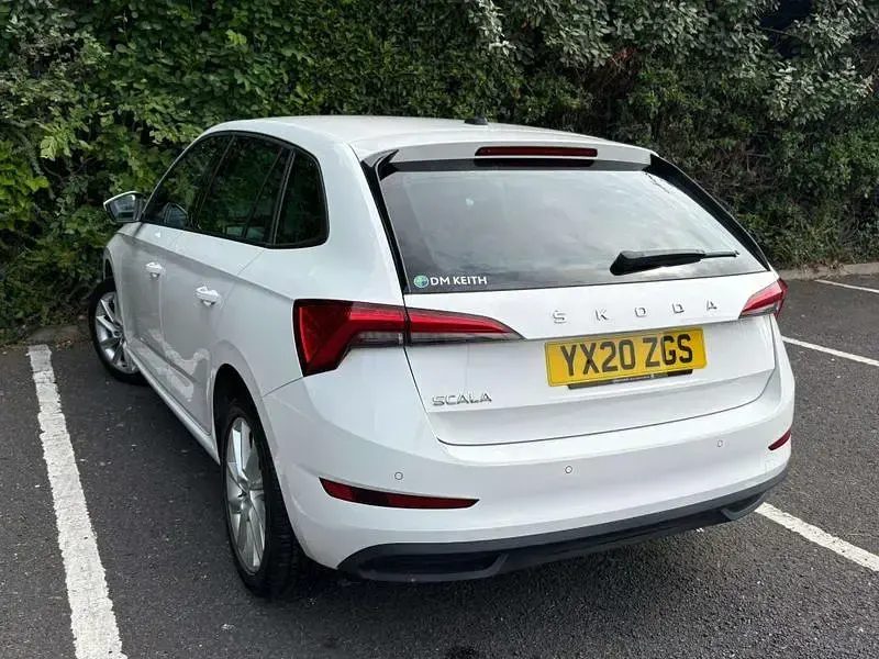 Used Skoda Scala SE L 115 HP (84 kW) 2020 White Hatchback