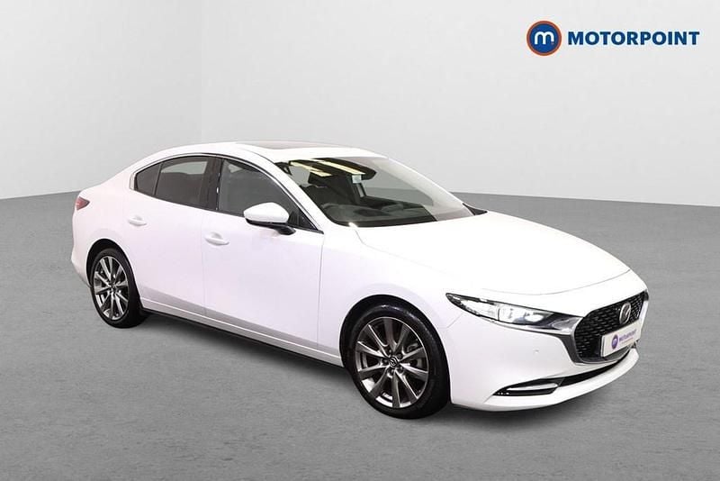White Used 2021 Mazda 3 Inclusive Sedan | £18,149 (A bit pricey) - Image 1/4