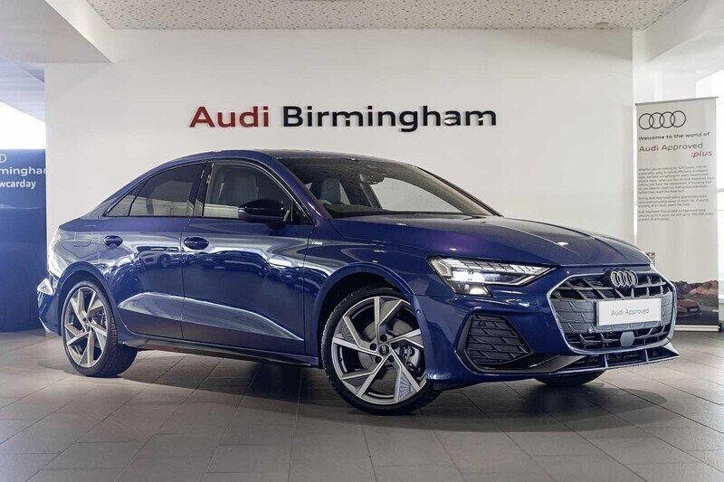 Ascari blue metallic Used 2025 Audi A3 Black Edition Sedan | £30,750 (A bit pricey) - Image 1/4