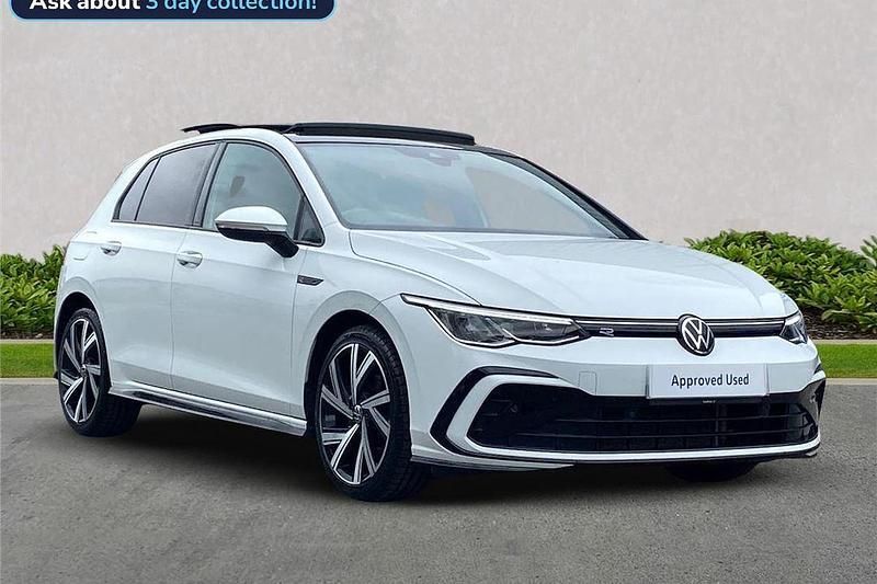 White Used 2022 VW Golf VIII R-line Hatchback | £21,499 (Fair price) - Image 1/4