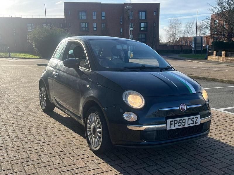 Used Fiat 500 Lounge 2009 Black Cabriolet