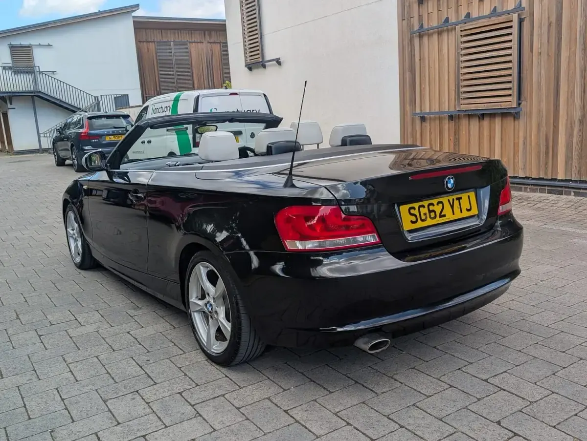 Used BMW 120 Cabriolet Exclusive 2012 Black Cabriolet
