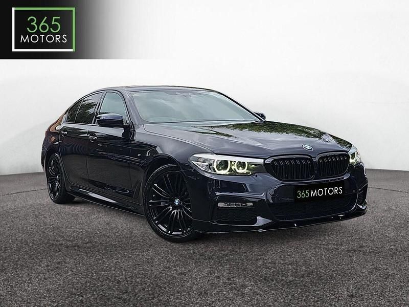 Black Used 2017 BMW 520 M Sport Sedan | £14,595 (Expensive) - Image 1/3