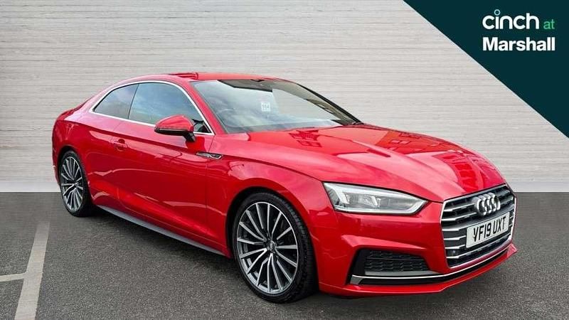 Red Used 2019 Audi A5 S-Line Coupe | £15,473 (Good price) - Image 1/4