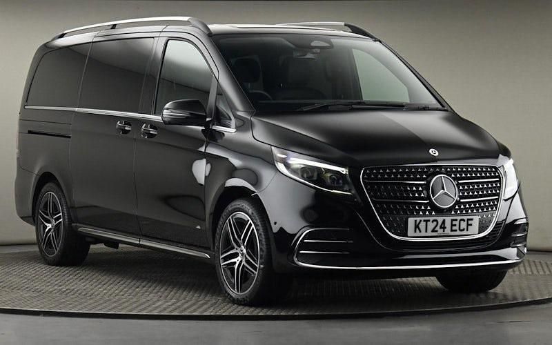 Obsidian black Used 2023 Mercedes V220 AMG line MPV | £66,750 (Expensive) - Image 1/4