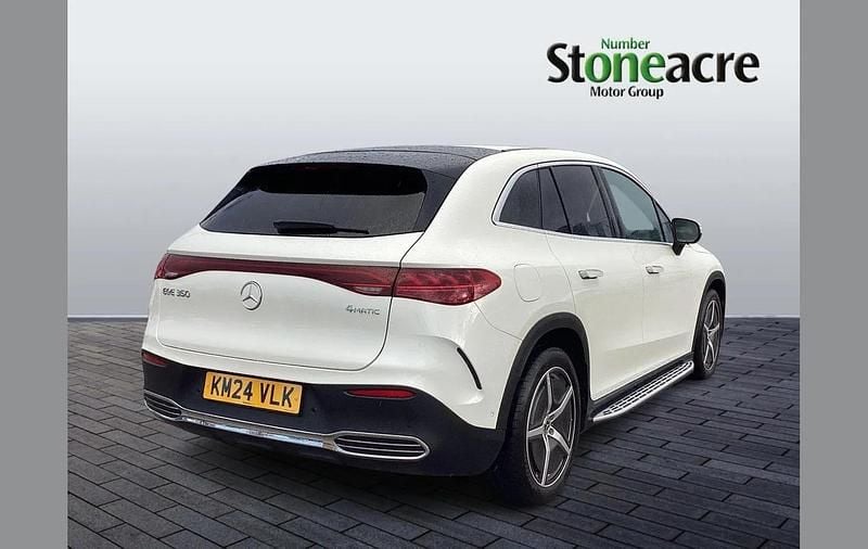 Used Mercedes EQE350 AMG line 214 kW (292 HP) 2024 White Sedan