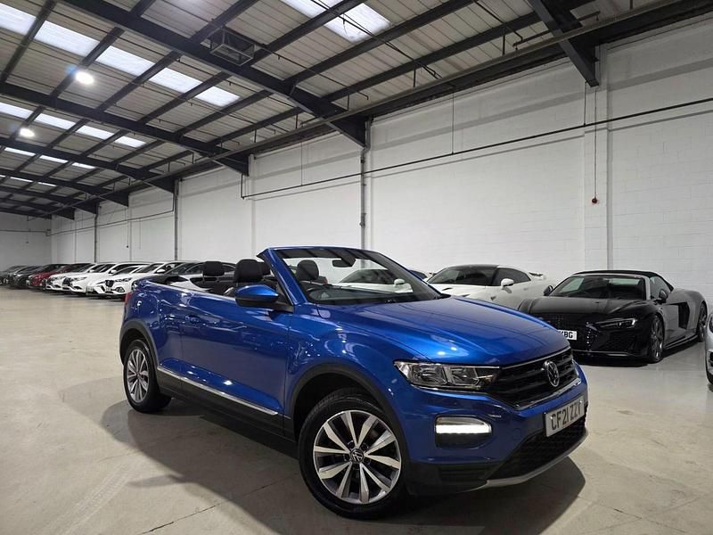 Used VW T-Roc Cabriolet Design 110 HP (80 kW) 2021 Blue Cabriolet
