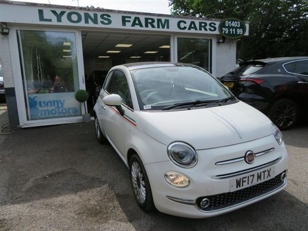White Used 2017 Fiat 500 Lounge Hatchback | £5,995 (Good price) - Image 1/1