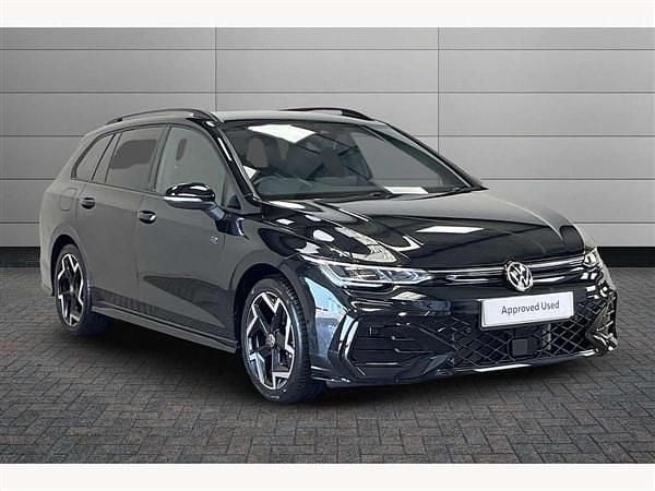Black Used 2025 VW Golf VIII R-line Estate | £25,390 (A bit pricey) - Image 1/4