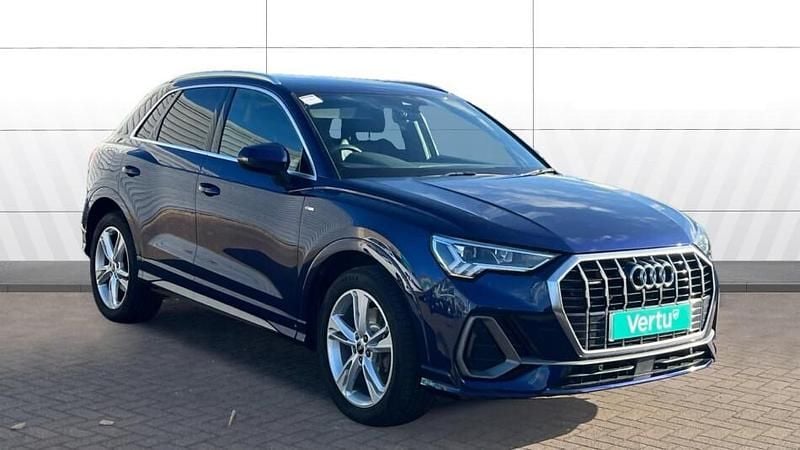 Blue Used 2021 Audi Q3 S-Line SUV | £23,874 (Fair price) - Image 1/3