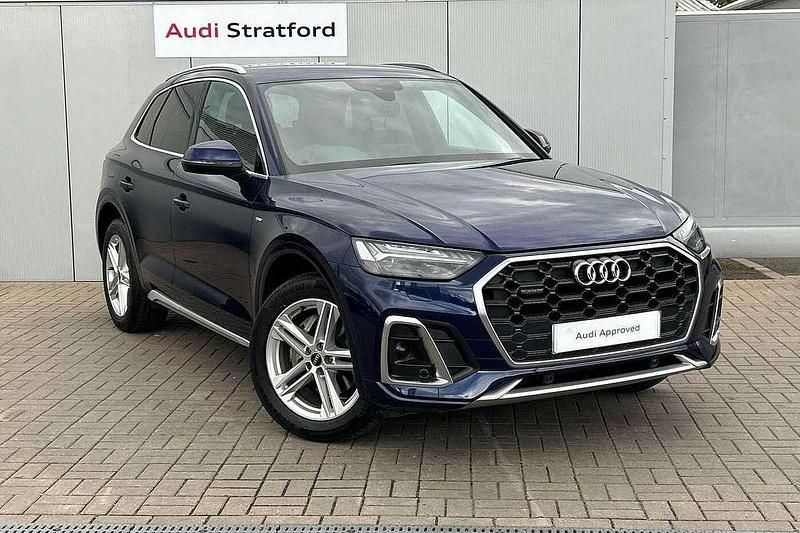 Blue Used 2021 Audi Q5 S-Line SUV | £29,950 (Fair price) - Image 1/4