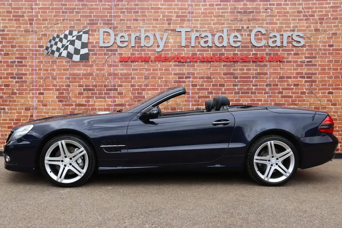 Used Mercedes SL350 2008 Blue Cabriolet