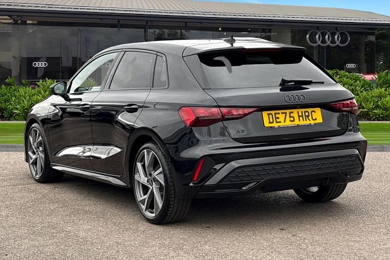 Used Audi A3 Sportback Black Edition 150 HP (110 kW) 2025 Black Hatchback