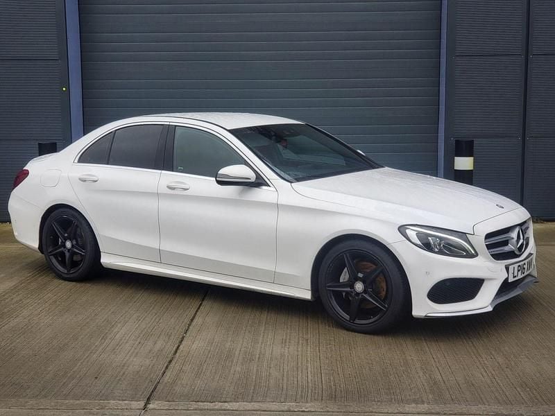 Used Mercedes C220 AMG line 2016 White Sedan
