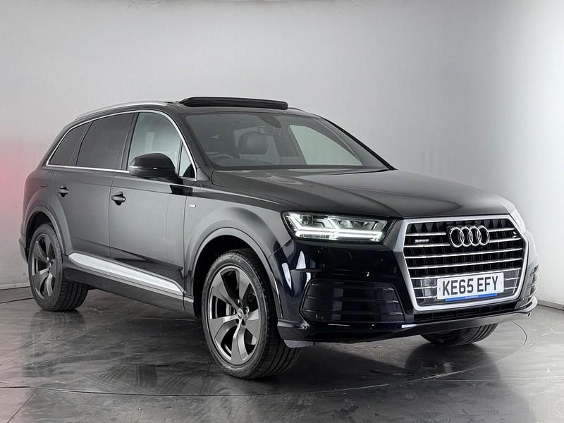 Black Used 2016 Audi Q7 S-Line SUV | £21,850 (Fair price) - Image 1/4