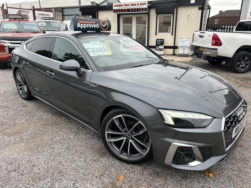 Grey Used 2022 Audi A5 S-Line Coupe | £23,994 (Good price) - Image 1/4