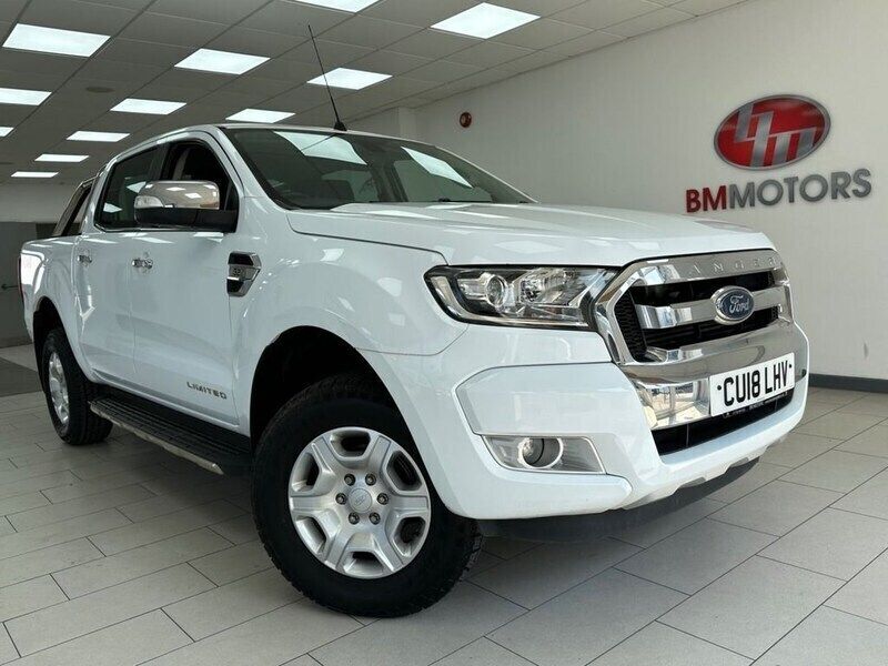 White Used 2018 Ford Ranger Limited Pickup | £15,995 (Fair price) - Image 1/4