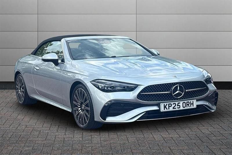 Silver Used 2025 Mercedes CLE220 AMG Line Premium Plus Cabriolet | £55,950 - Image 1/4