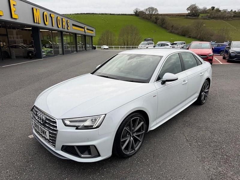 Used Audi A4 S-Line 190 HP (139 kW) 2019 White Sedan