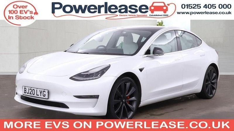 Used Tesla Model 3 Performance 82 kW (112 HP) 2020 White Sedan