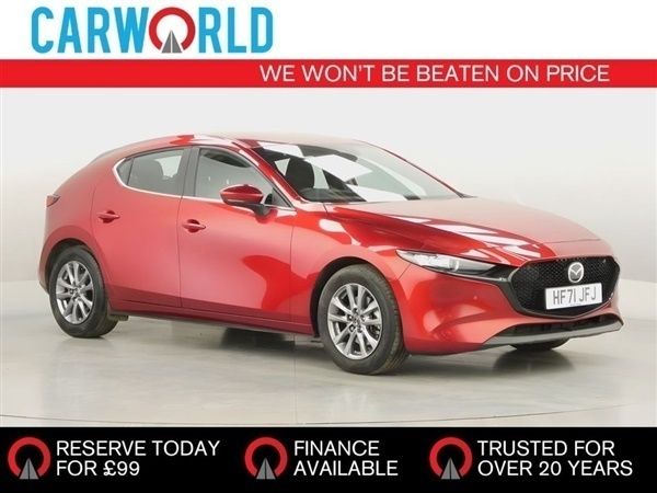 Red Used 2022 Mazda 3 Hatchback | £19,188 (A bit pricey) - Image 1/3