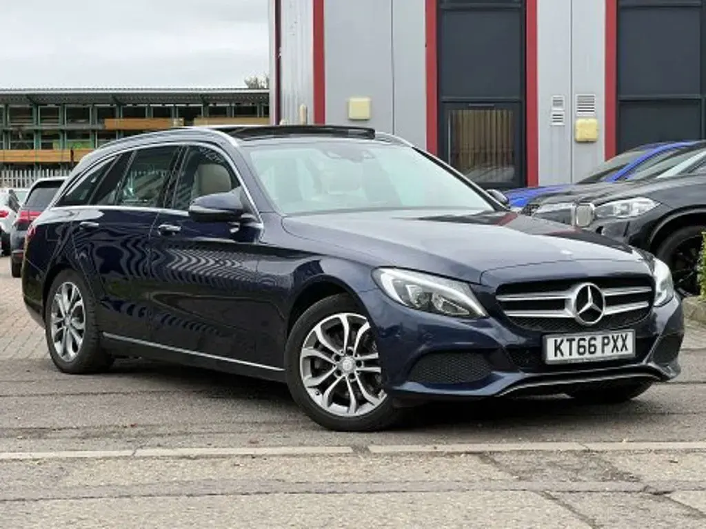 Used Mercedes C300 Premium Plus 2016 Blue Estate