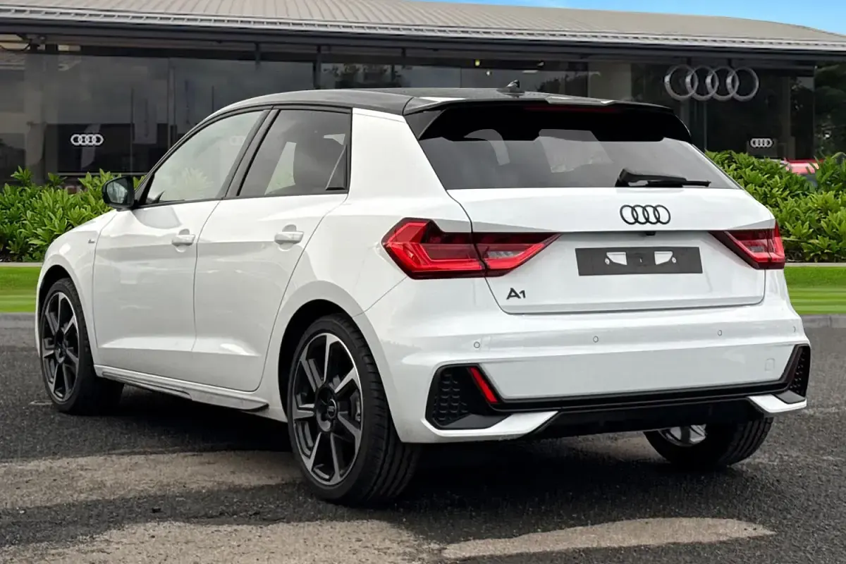New Audi A1 Sportback Black Edition 2025 White Hatchback