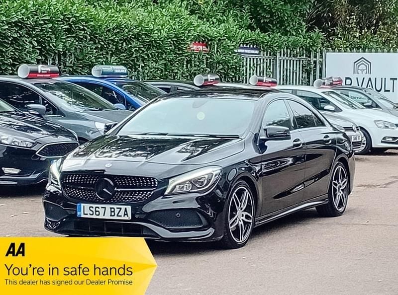 Black Used 2017 Mercedes CLA180 AMG line Sedan | £11,494 (Fair price) - Image 1/3