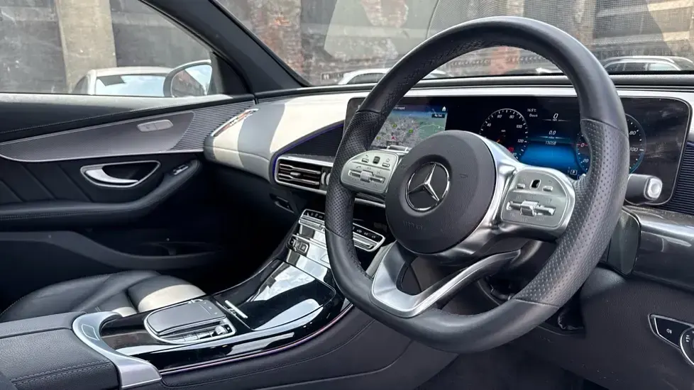 Used Mercedes EQC400 AMG Line Premium 300 kW (408 HP) 2023 Metallic paint graphite grey SUV