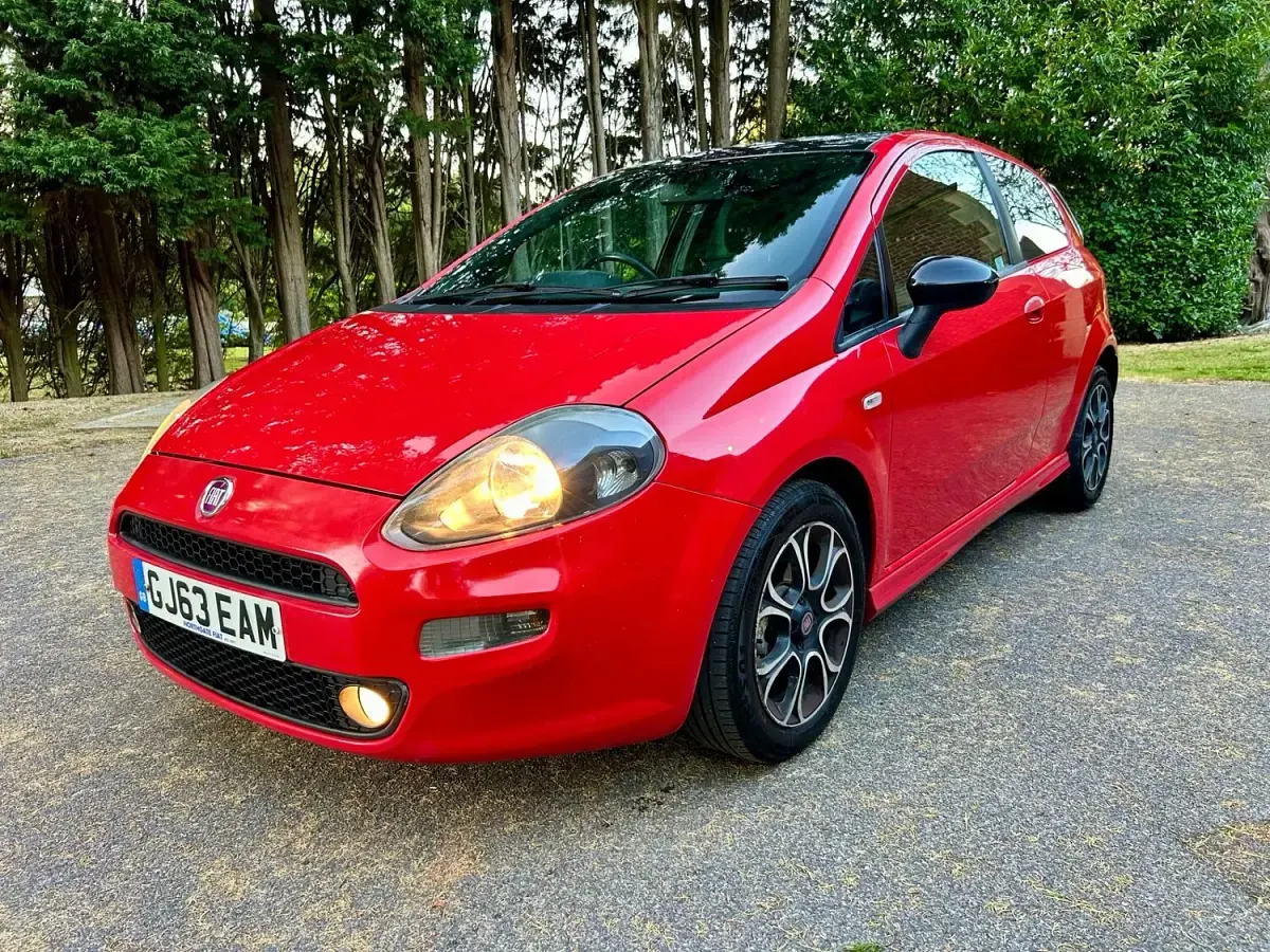 Used Fiat Punto 77 HP (56 kW) 2013 Red Hatchback