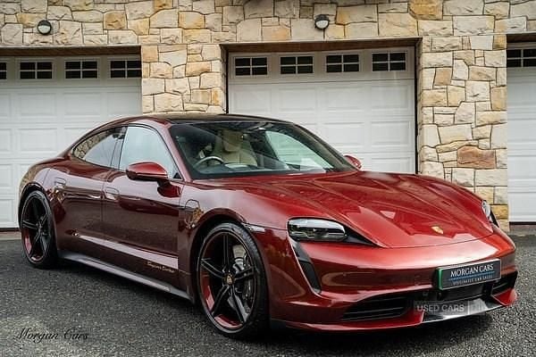 Red Used 2022 Porsche Taycan Sedan | £62,995 (A bit pricey) - Image 1/4