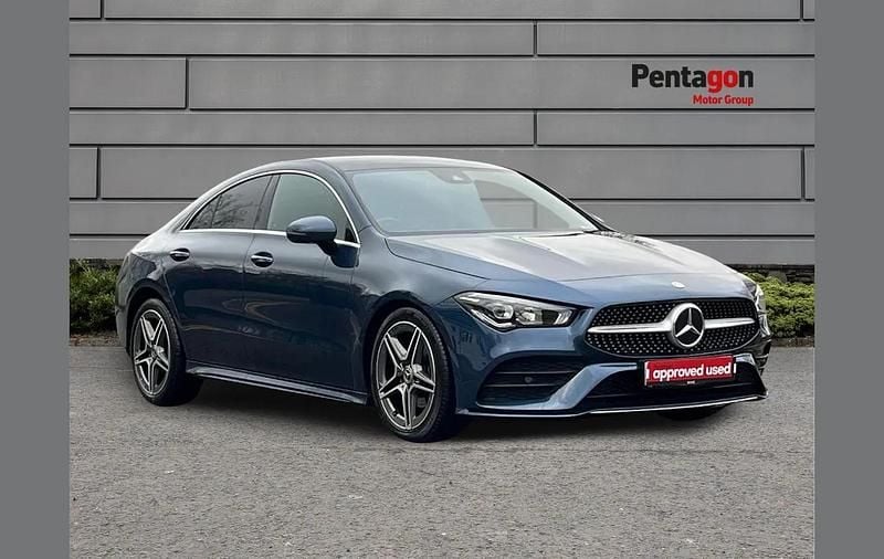 Used Mercedes CLA180 AMG line 134 HP (98 kW) 2022 Blue Sedan
