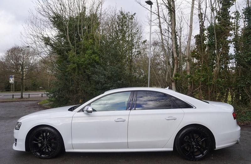 Used Audi S8 Comfort 2015 White Sedan