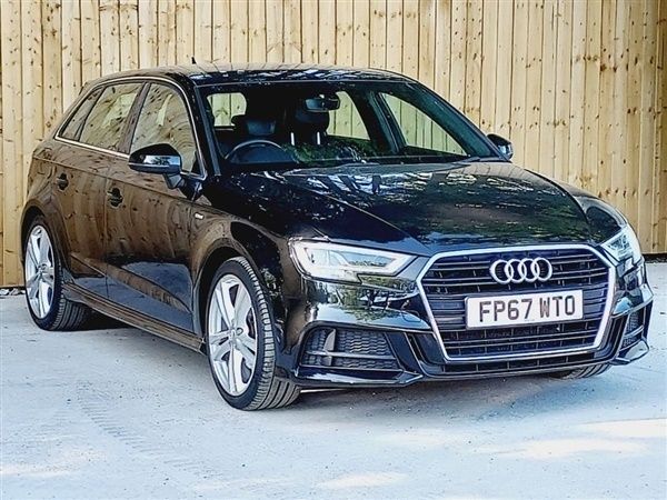 Black Used 2017 Audi A3 Sportback S-Line Hatchback | £12,990 (Fair price) - Image 1/1