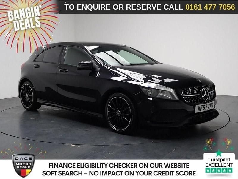 Black Used 2018 Mercedes A160 AMG line Hatchback | £13,090 (Fair price) - Image 1/3