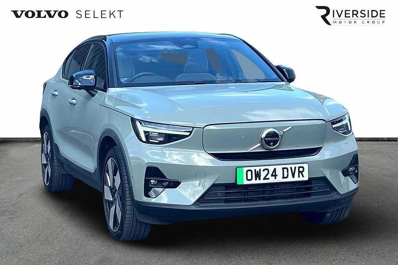 Sage green Used 2024 Volvo EX40 Ultra SUV | £36,495 - Image 1/4