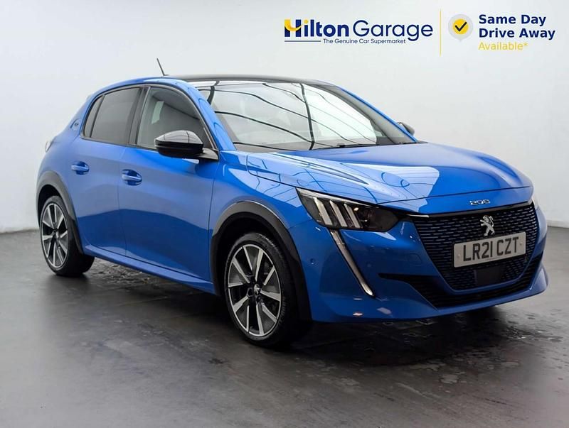 Second-hand Peugeot e-208 Premium 100 kW (136 CP) 2021 Albastru Hatchback