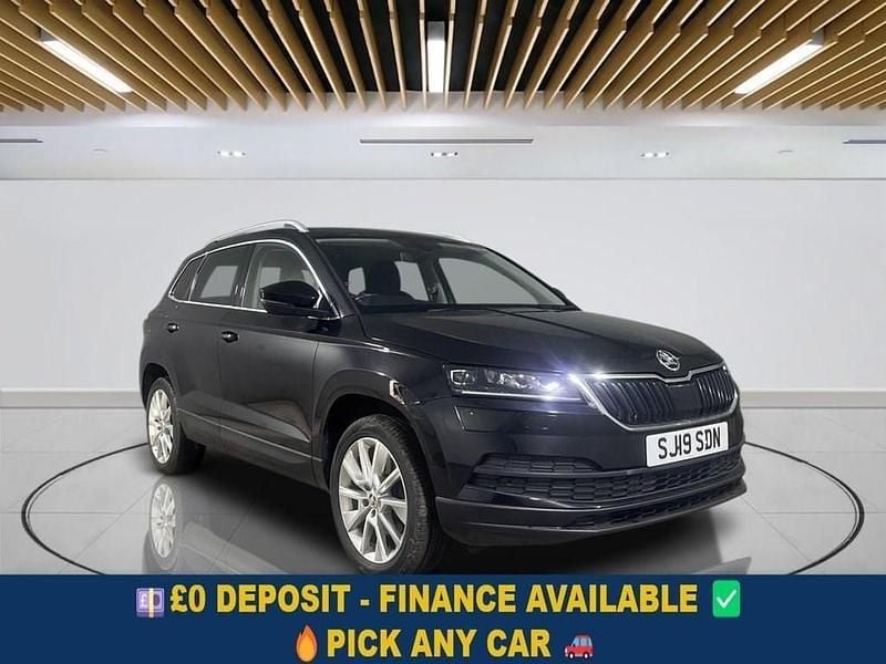 Black Used 2019 Skoda Karoq SE L SUV | £10,399 (Good price) - Image 1/3