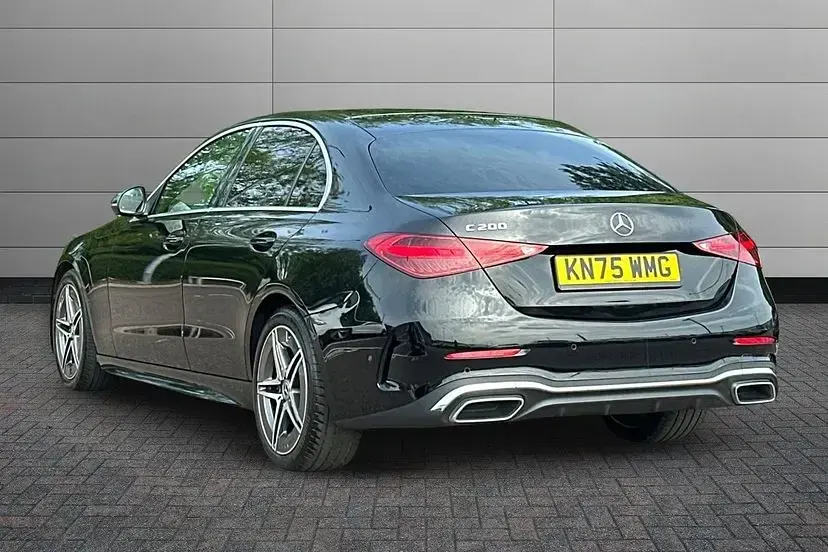 Used Mercedes C200 AMG line 221 HP (162 kW) 2025 Black Sedan