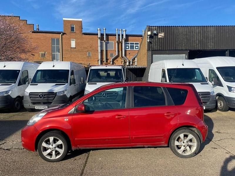 Used Nissan Note N-TEC 90 HP (66 kW) 2009 Red Hatchback