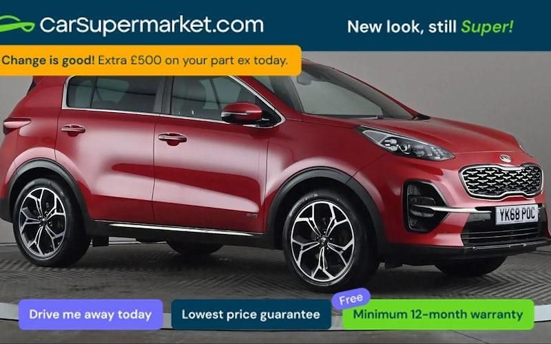 Used Kia Sportage GT-Line 136 HP (100 kW) 2019 Red SUV